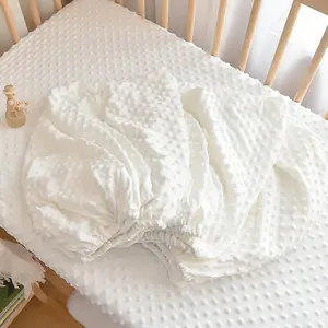 Baby Doudou Velvety Bed Sheet, Fitted Crib Sheets, Full Coverage Elastic Fit, Soft Skin-Friendly, 3D Doudou Velvet Raised Design, Universal Use All Seasons