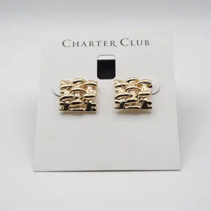 Charter Club Gold-Tone Braided Stud Earrings