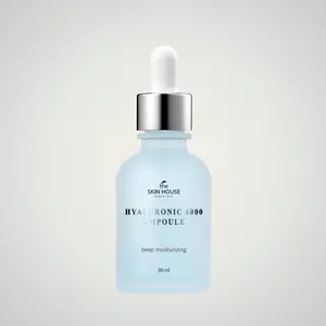 The SKIN HOUSE Hyaluronic 6000 Ampoule 30ml | Deep Hydration & Elasticity Serum  | With Hyaluronic Acid + Green Tea + Adenosine | Fast Absorbing Moisture Surge for All Skin Types