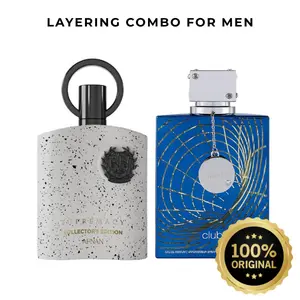(Combo) Afnan Supremacy Collector's Edition & Armaf Club de Nuit Iconic Eau de Parfum Spray for Men 3.4 Oz / 3.6 Oz | Fruity, Intense & Citrus Aroma Fragrance