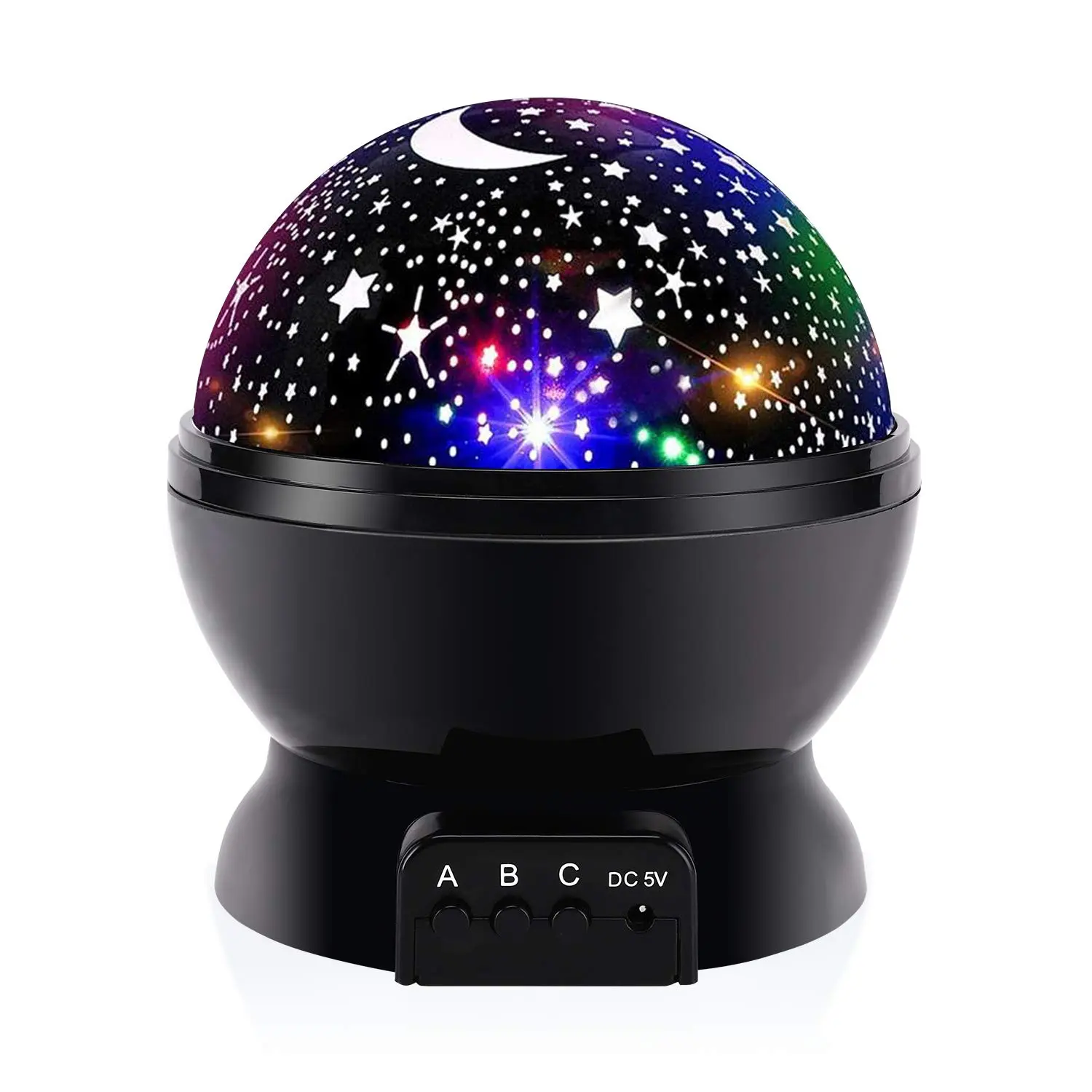 Star Projector Night Light for Kids - Rotating Star Sky Moon Lamp, 9 Color Modes, Calming Sleep Aid for Girls 1-14