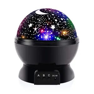 Star Projector Night Light for Kids - Rotating Star Sky Moon Lamp, 9 Color Modes, Calming Sleep Aid for Girls 1-14