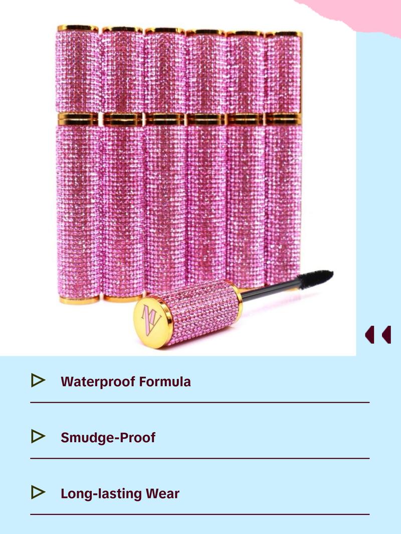 Mimo Velish The Mascara - Made To Hypnotize Eyelash Mascara with Pink Bling Design and Packaging