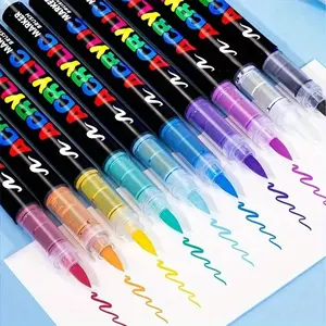 Waterproof Marker Pen Set, 24/48/60 Colors Marker Pen Set, Arts & Crafts Supplies for Glass, Stone, metallic, Wood, Plastic & Paper
