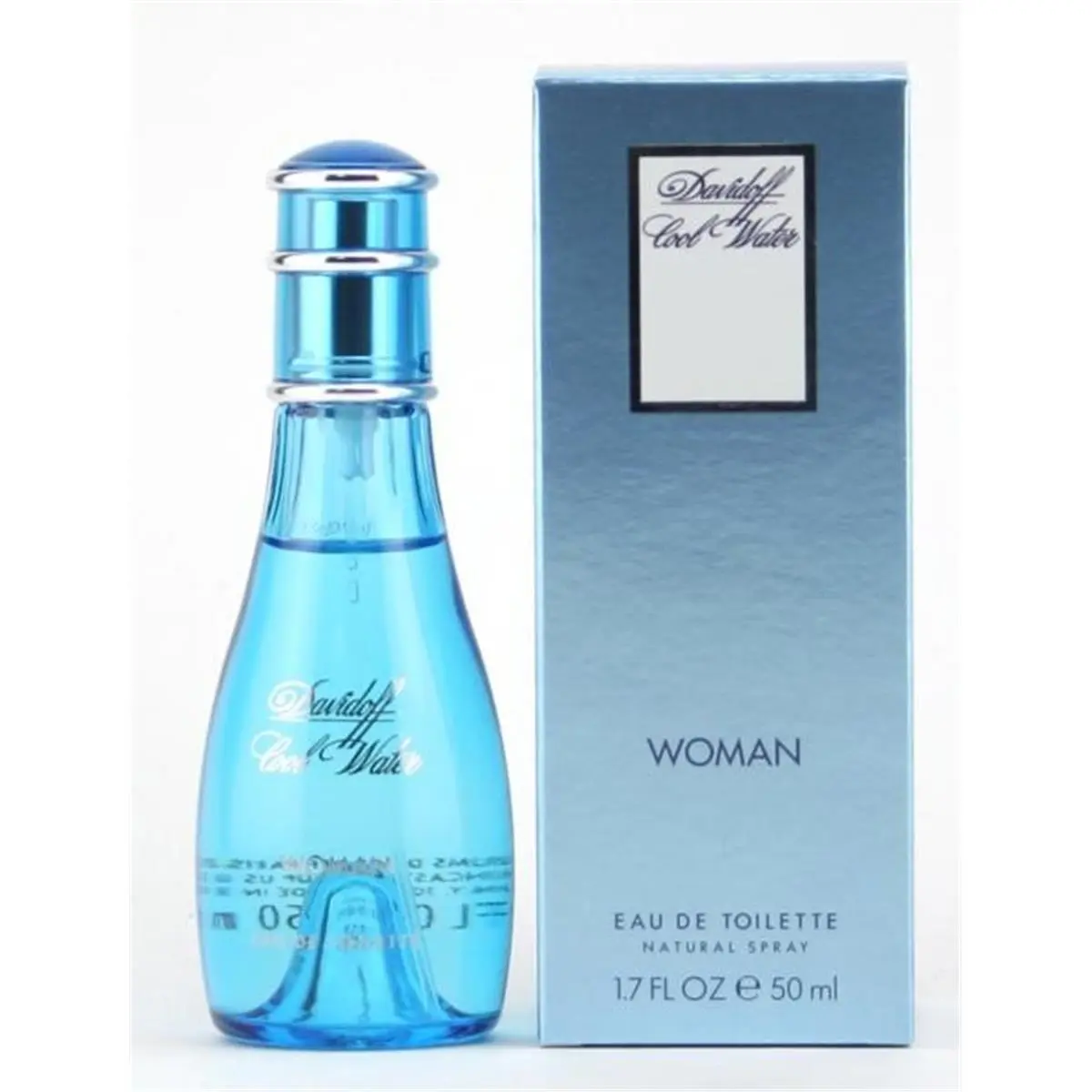Davidoff Cool Water Women's Eau de Toilette Spray - 1.7 fl oz, Ocean Fresh Fruity Musk & Floral Fragrances, Compact Purse-Sized Mini Toiletries, Clean Girl Perfume, Floral Oriental Fragrance, Mini Bottle, Signature Scent, 1 To 1.9 Fl Oz, Aquatic, Honey, F