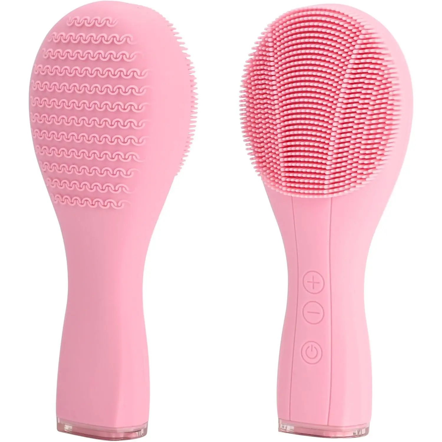 Silicone Face Scrubber Smart Facial Cleansing Device, Silicone Electric Exfoliator Scrubber with Automatic Foaming, Waterproof Face Scrub Brush Clear Pores and Blackheads for Men & Women
