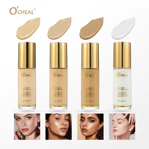4 Shades High Coverage Foundation Concealer, Lightweight Flawless Finish Concealer Pen for Acne Scars & Dark Circles, Long-Lasting Makeup Base Cosmetic