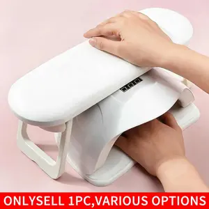 1pc Portable Manicure Hand Pillow, Foldable Wrist Support, Plastic Nail Art Tool, Single Pack, Ideal for Salon Use, Desktop Manicure Cushion, Nail Care Tool