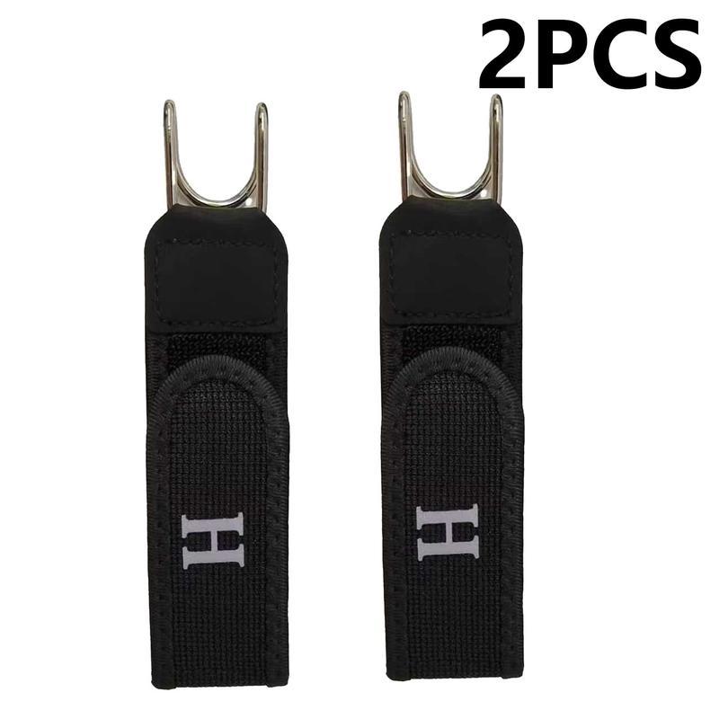 Unisex Elastic Waist Belt - Metal Hook Buckle Less Invisible Design for Work & EDC with Carabiner