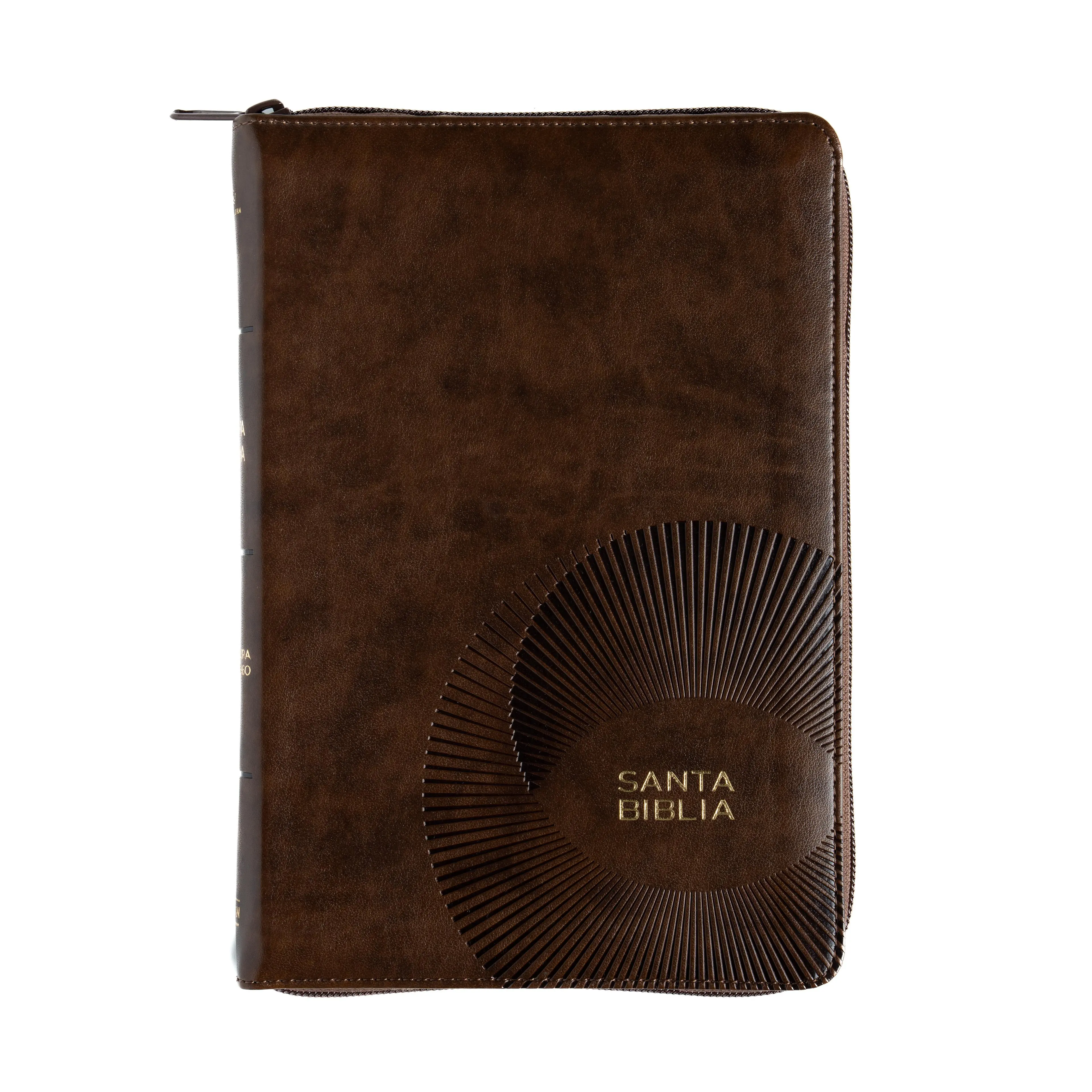 Biblia Letra Grande 12 puntos para hombre con cierre cafe indice RV1960 Soft Cover Santa Biblia para lectura fácil y navegación conveniente
