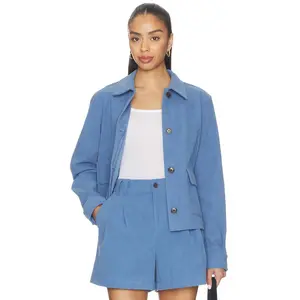Varley Carlotta Jacket in Bijou Blue
