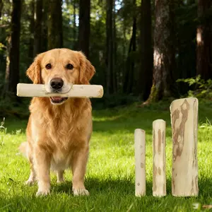1pc Natural Coffee Wood Dog Chew Sticks Chew Toy Teeth Cleaning And Chewing Pet Toy Suitable For Dogs/ Puppy /Small Pets To Relieve Stress And Release Energy, Suitable For All Seasons