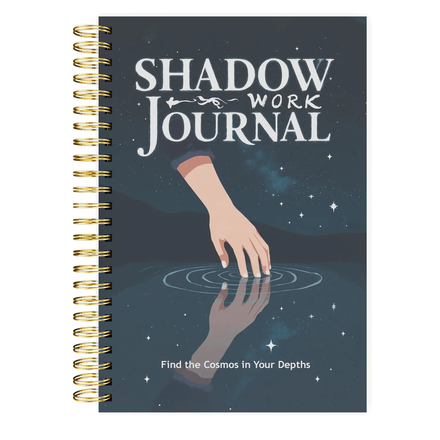 A5 Shadow Work Self-Improvement Journal - Vintage Material Paper Compact Planner, Personal Organizer Book with Reflection, Mindfulness Prompts for Emotional Healing, ADHD Support