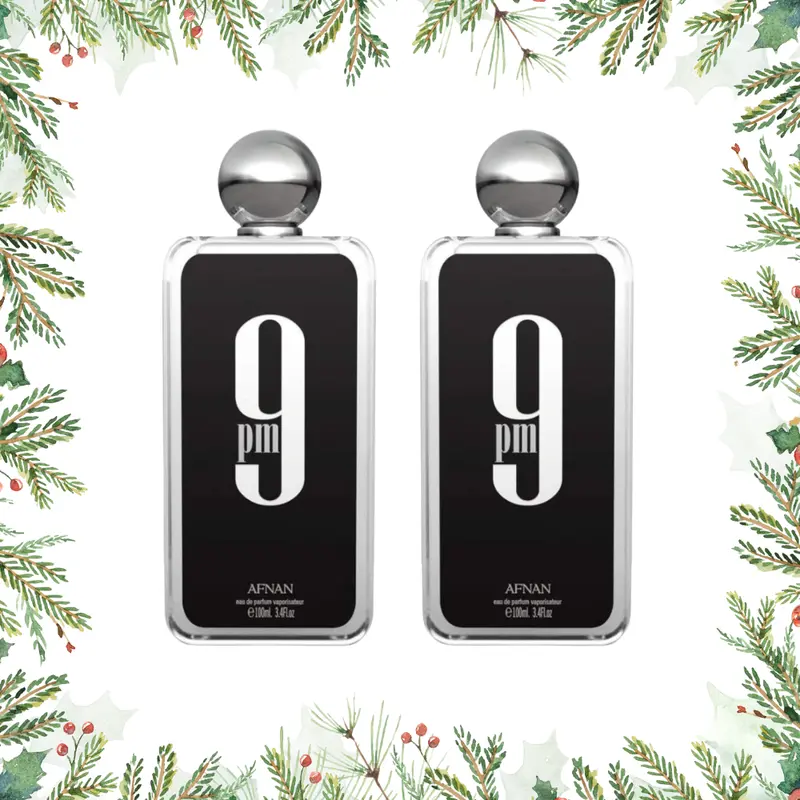 Afnan 9PM Eau de Parfum for Men (2-Pack, 3.4 oz Each) – Alcohol-Based, Amber Men's Fragrance, Warm Spicy & Sweet Long-Lasting Evening Cologne With Vanilla Notes, Alcohol-Based Men's Fragrance