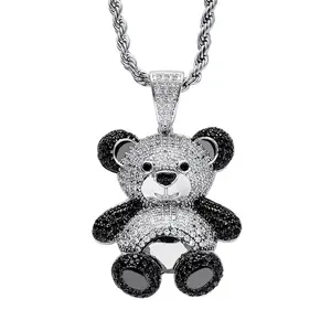 Exquisite Fashion Bear Pendant Necklace Cute Animal Bear Pendant Women Birthday Party Anniversary Gift Jewelry