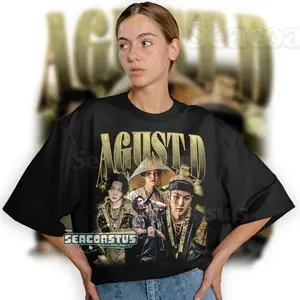 [Sale up to 50%] [Free Ship] Limited Agust D Vintage Comfort Color T-Shirt, Yoongi Graphic Shirt, Retro 90's Yoongi Fans Homage Shirt, Gift For Women and Men