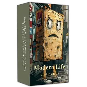 Modern Life Oracle Cards Set, 13x8cm,47 Practical Wisdom Cards for Daily Chaos Management, Humorous Insightful Card Deck for Complex Problem Solving