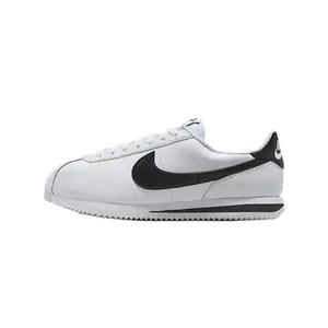 Nike Cortez Leather White Black Women’s Perfect Trendy Lifestyle Sneakers Walking Shoe Fashion Footwear Trainer Girl