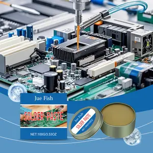 [100g] Solder paste, no-clean soldering oil, easy to apply solder, strong solder joints, professional mechanical soldering and repair, suitable for soldering wires, PCBs, stainless steel and 18650 batteries (3.5 oz can).
