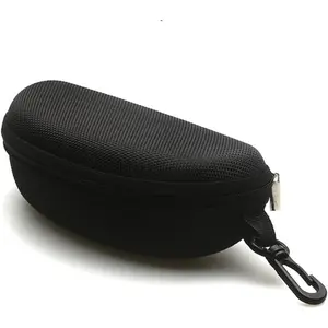 Sunglasses Case Large Waterproof Hard EVA Zipper Eyeglasses Case for Men Women Children with Cleaning Cloth
