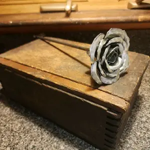 Handmade Welded Forever Rose , Anniversary Gift