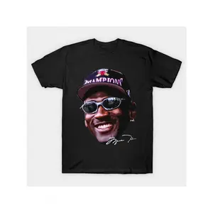 Basketball T-Shirt 220g Pure Cotton Single-sided Printed Round Neck Short Sleeved T-shirt