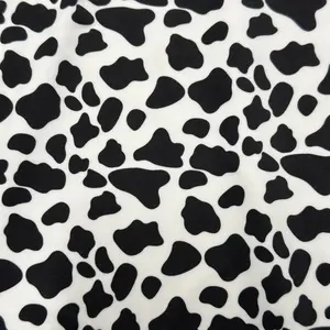 Cow Print 4 Way Stretchy Polyester Spandex Fabric | Spandex Palace