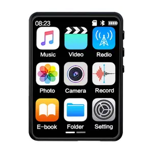Bluetooth 5.4 HiFi Digital MP3 Player, 2.4-inch Touchscreen Walkman with Camera, Speaker, FM Radio, Recorder, Audio Playback, Ebook Support, SD Memory Card Slot, USB Connectivity, Physical Buttons for AVI Music & Movie Playback