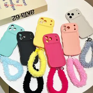 Wrist Strap Case For iPhone 17 Pro Max 17 Air 16 15 14 13 Pro Max Anti-lost Lanyards Soft Cover Phone Accessory