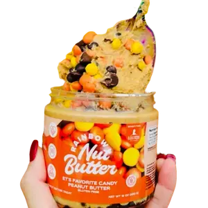 ET FAVORITE CANDY Peanut Butter Nut Butter Snack Treat Dessert Gluten Free Sweet Creamy 16 oz Jar Rainbow Nut Butter Sandwiches Pickles