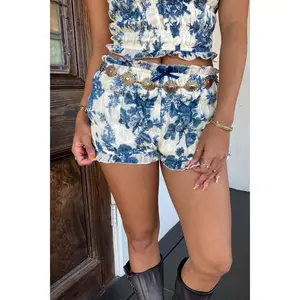 Ruffled Floral Bloomer Shorts