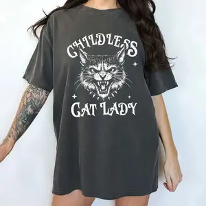 Childless Cat Ladies Sweatshirt, Crewneck for Cat Mom, Reproductive Rights Shirt, Crazy Cat Mama Shirt, Women's Rights, Comfy Long Sleeve Pullover, Oversized Tops, Casual Womenswear, Comfort Cotton Fabric