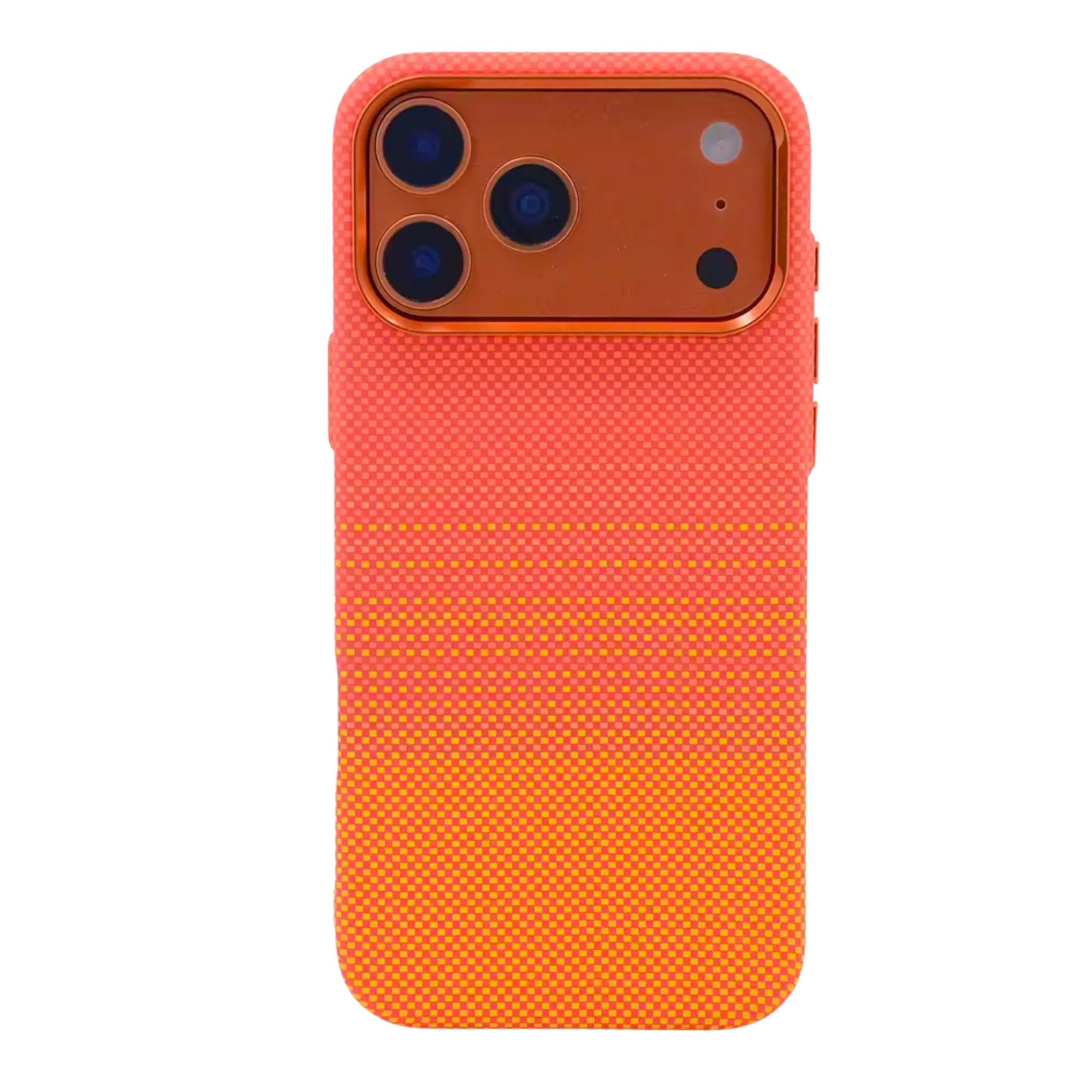 UPTECH1 MagSafe Compatible Case for iPhone 17 Pro & 17 Pro Max Slim Textured Finish Shock Resistant Protective Phone Cover Orange Gradient