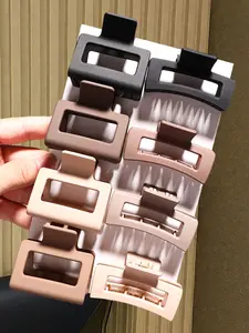 8pcs simple retro style Joker medium small size claw clip is suitable for thin and thick hair, strong, firm, non-slip hairpin, suitable for all hair types, including thick, thin, long, curly and fine hair Hair Claws Flat claw clips