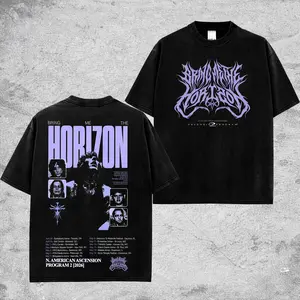 [$$$MANLIFE] Bring Me the Horizon 2026 Tour Retro Unisex 100% Heavyweight Cotton T-Shirt, POST HUMAN project  T-Shirt, Bring Me the Horizon 2026 Tour, Pop Metal Music Shirt, Alternative Streetwear Essential for Rock Lovers