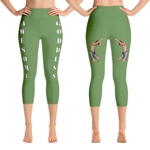 Moss Green Viral Awesome Goddess Leggings: Grounded and Empowered