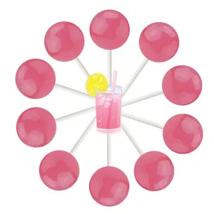 10ct. Pink Lemonade Lollipop Bag