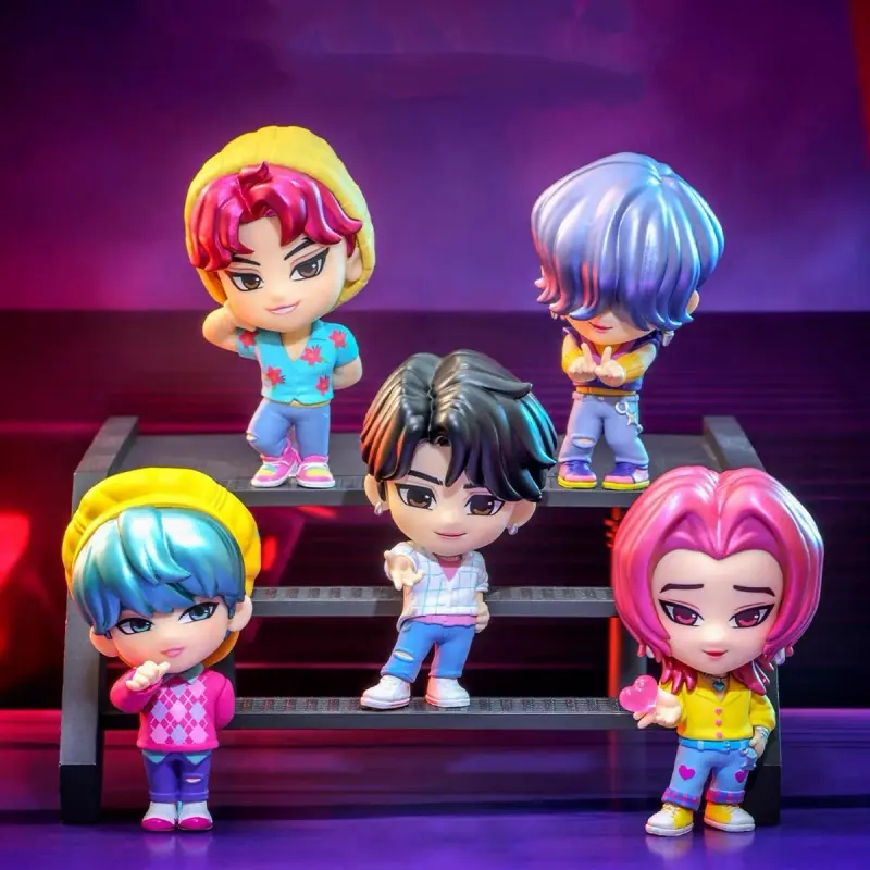 Hot Toys Cosbi K-Pop Blind Box Figures | Mystery Box Collectible Action Figures, K-Pop Desk Decor Toy with Collection Card (Rumi, Jinu & Secret Chase), Cute Anime Figure Toy Gift for K-Pop Fans & Collectors