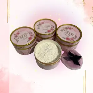 Rose & Labdanum Body Powder Corn Starch Natural Absorbent for Gentle Skin Care