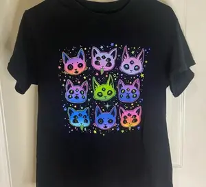Hot Topic alien cat tee