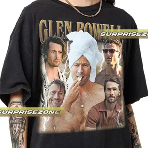 Glen Powell T-Shirt – Twisters Movie Graphic Tee – Storm Chaser Disaster Film Shirt – Hollywood Action Cinema Merch – Gift for Film Fan