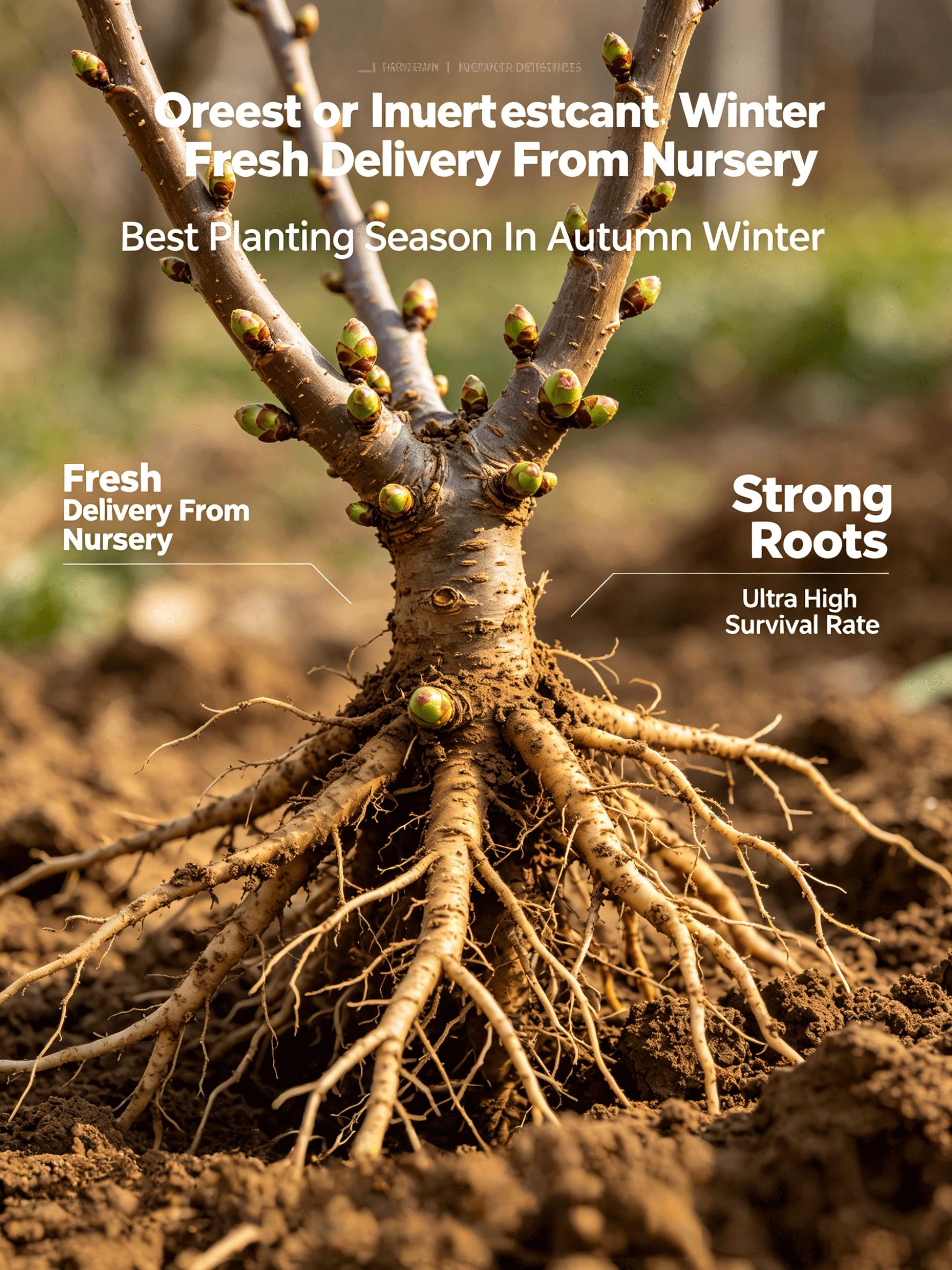 Red Ginseng Fruit Tree Seedling – Chinese Edible Fruit Plant, Home Garden, Easy-to-Grow