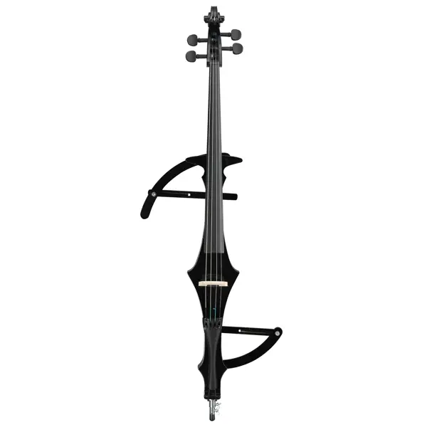 4/4 Full Size 4-String Electric Cello, 28.54-51.97 in Size, 51.97 x 17.72 x 3.94 in Dimensions, with Case, Bow, Rosin, Earphone, Connecting Line, None, 28.54 Inches