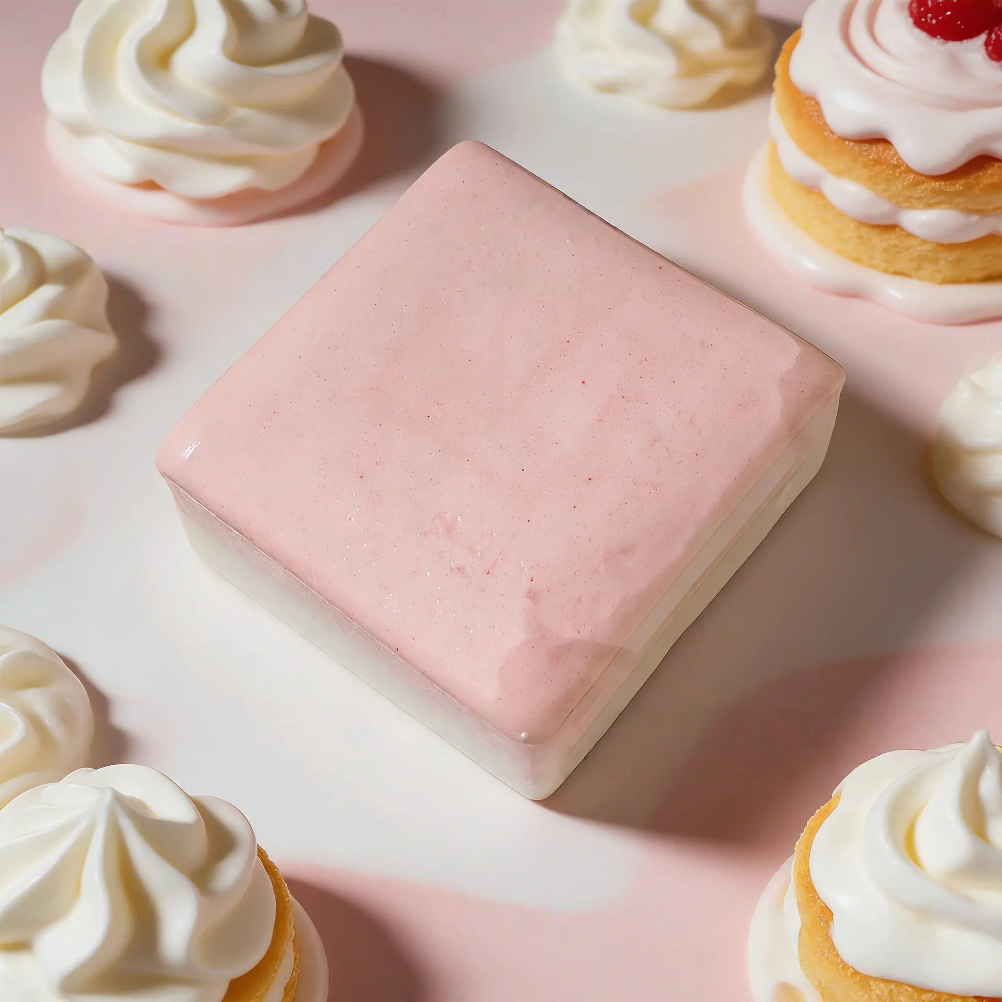 Strawberry Milk Squishy 9cm