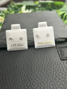 4mm Round Birth Stone Stud Earrings Screw - Kids Womens Girls Minimalist Elegant Casual Earrings Gifts for Her Anniversary Birthday for Everyday Wear