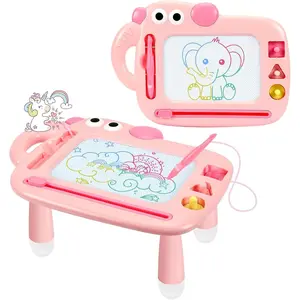 Toddler Girl Toys Age 1-2, Magnetic Drawing Board, Erasable Doodle Board Pad for Kids, Baby Early Learning Toys for 1 2 3 Year Old Girls, First Birthday Gifts for Girls Boys Christmas New Year(Pink)