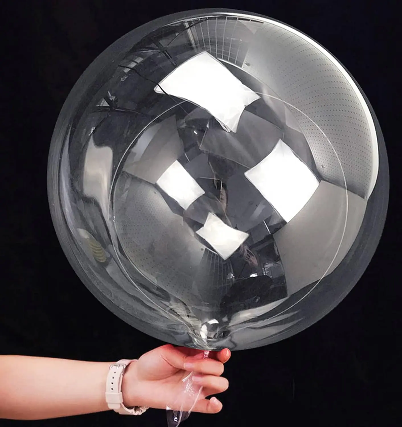 10 Pcs 20-Inch Transparent Bobo Bubble Balloons, Festive & Party Supplies for Home Decor