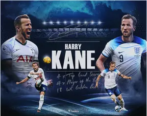 Harry Kane Tottenham Hotspur and England National Team Autographed 16" x 20" Collage with Multiple Inscriptions - Limited Edition of 23 - Fanatics Authentic Certified