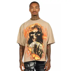 Rome Beige/Multi Oversized Graphic T-Shirt