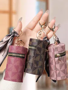 Chapstick Holder Keychain, Lip Balm Case Key Chain Ring Clip for Home Car Keys Key Accessories for Women, Portable Keychain